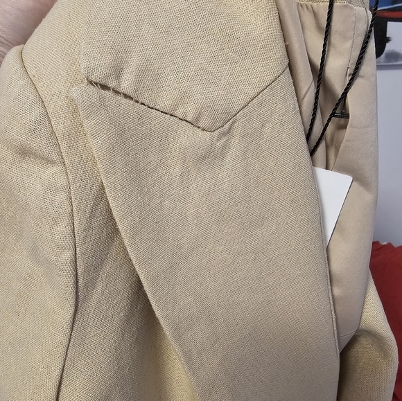 Jason Wu Khaki Linen Blazer Women's Size Small NWT - Picture 5 of 12